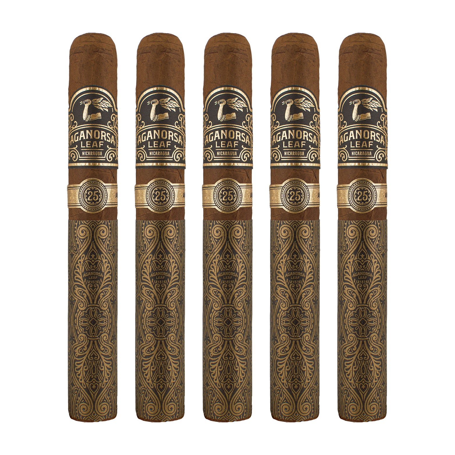 Aganorsa Leaf Aniversario 25th Corojo Toro Cigar - 5 Pack